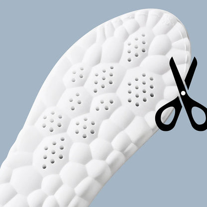 Latex Sport Insoles: Breathable Arch Support & Shock Absorption Shoe Pads