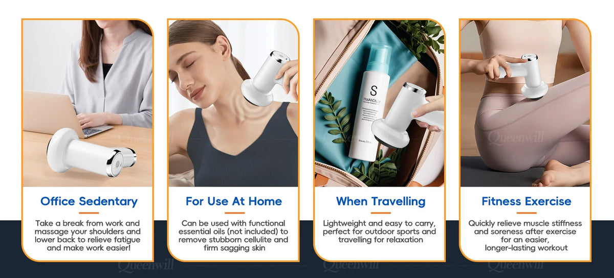 Portable Deep Tissue Body Shaping Massager - Rechargeable Muscle Massage Gun