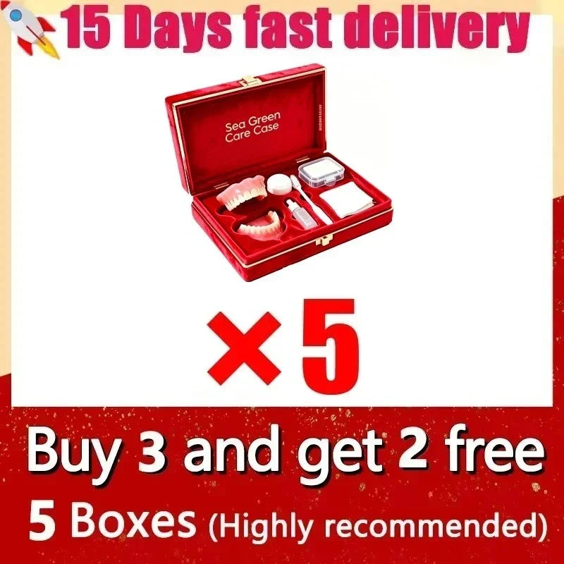 Premium Silicone Denture Set for Comfortable Aesthetic Smile Replacement