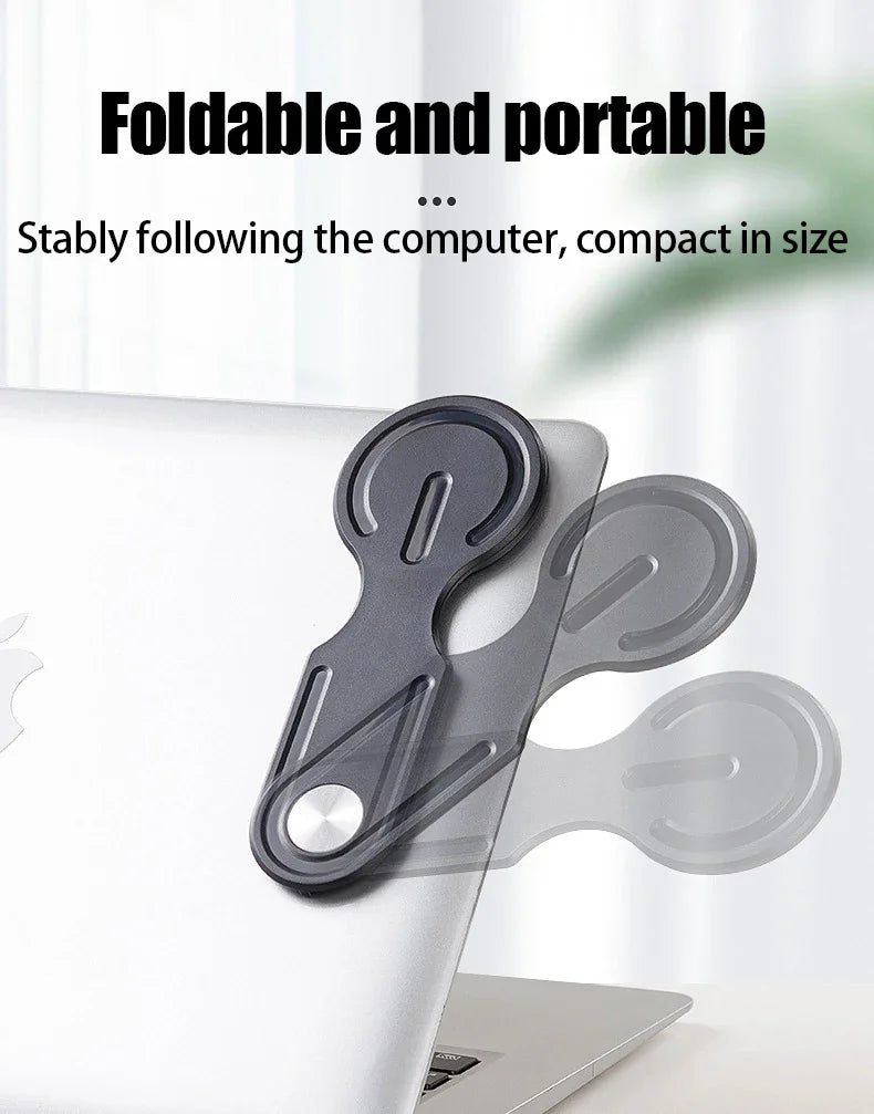 Magnetic Laptop Phone Mount for iPhone - Foldable Side Expansion Stand