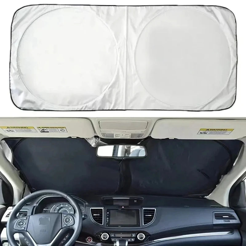 Foldable Car Windshield Sun Shade - UV Reflector Visor Cover - 6