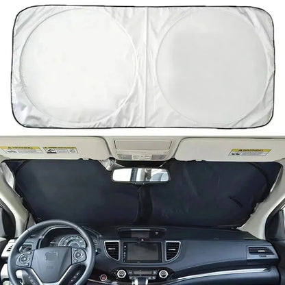 Foldable Car Windshield Sun Shade - UV Reflector Visor Cover