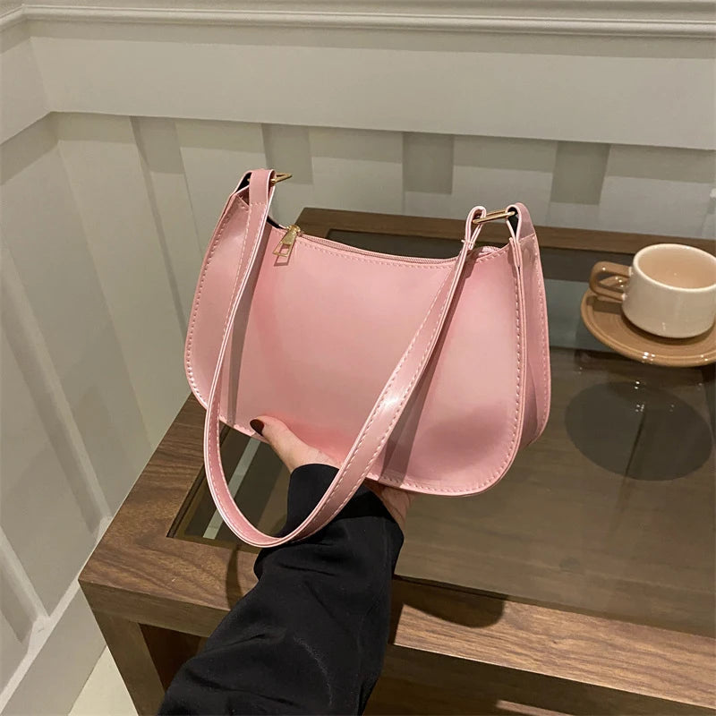 Retro Leather Hobo Bag
