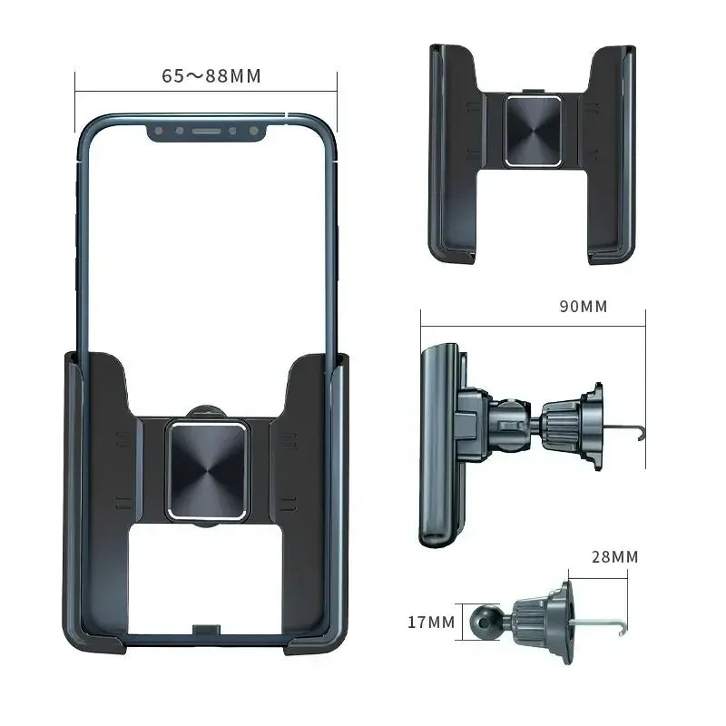 Gravity Air Vent Car Phone Holder - Secure Hands-Free Smartphone Mount