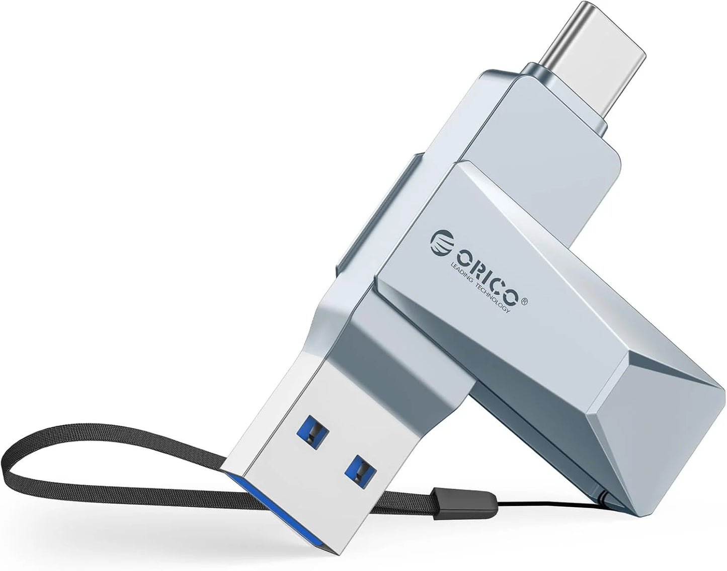 256GB Dual USB-C & USB-A 3.2 Flash Drive - High-Speed Metal Thumb Drive