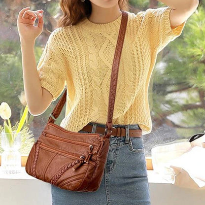 Luxury Vintage Leather Bucket Bag