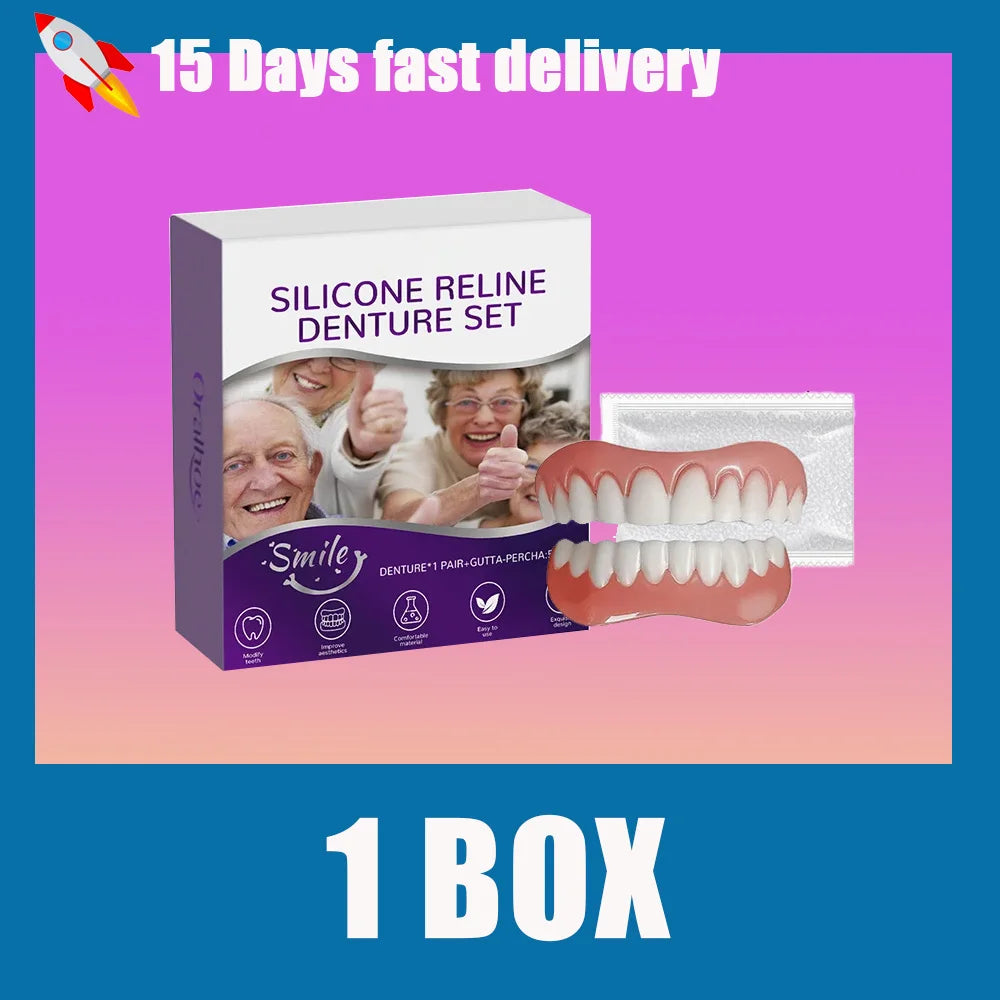 Professional Silicone Denture Reline Set – Comfortable & Secure Fit