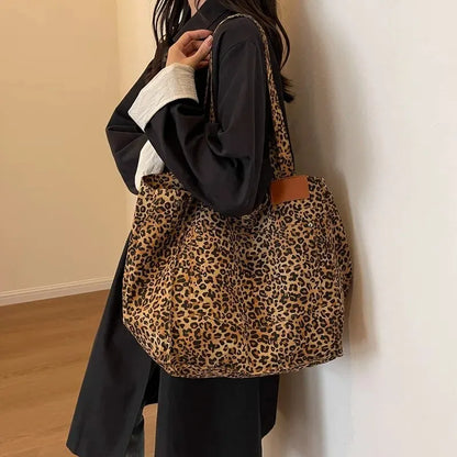 Luxury Leopard Print Tote Bag
