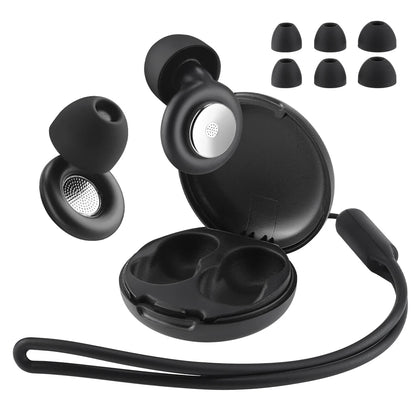 Reusable Noise-Canceling Sleep Earplugs with 4 Silicone Sizes & Travel Case