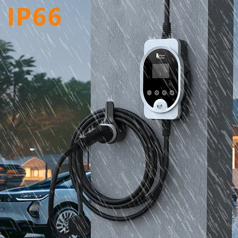 7KW Type 2 EV Wallbox Charger - Smart Wi-Fi App Control Fast Charging