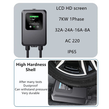 7KW 32A Type 2 EV Home Charging Station - Fast Electric Car Wallbox Charger