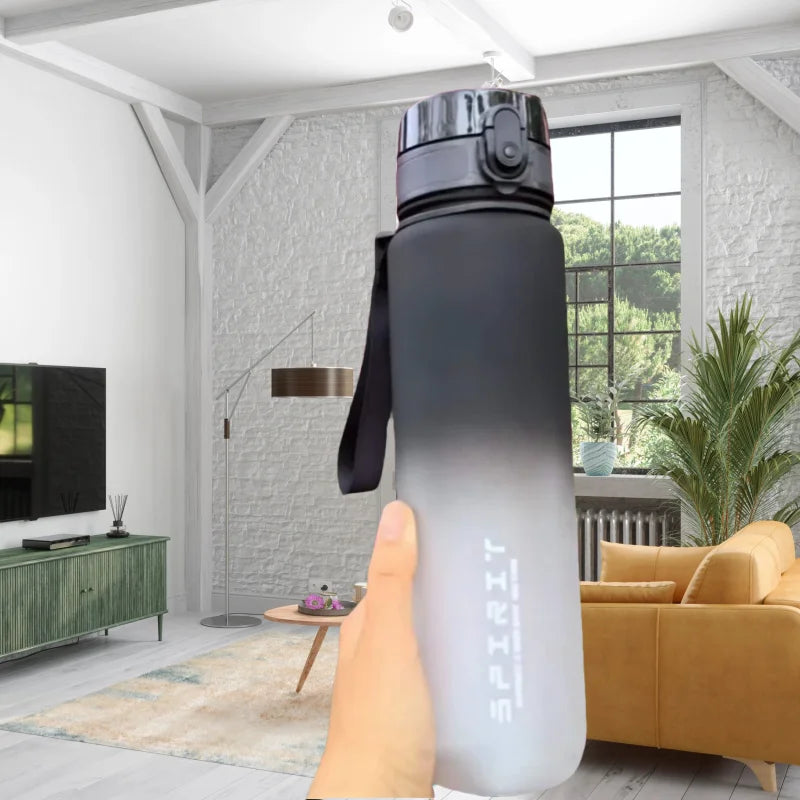 Motivational Sports Water Bottle - Leak-Proof BPA-Free Gym Jug 500-1000ml - 2