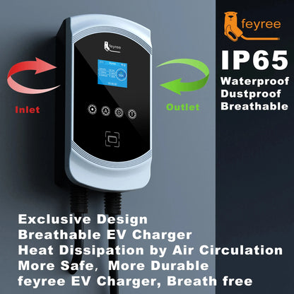 Smart EV Home Charging Station 7.6KW-22KW with WiFi App & RFID Control