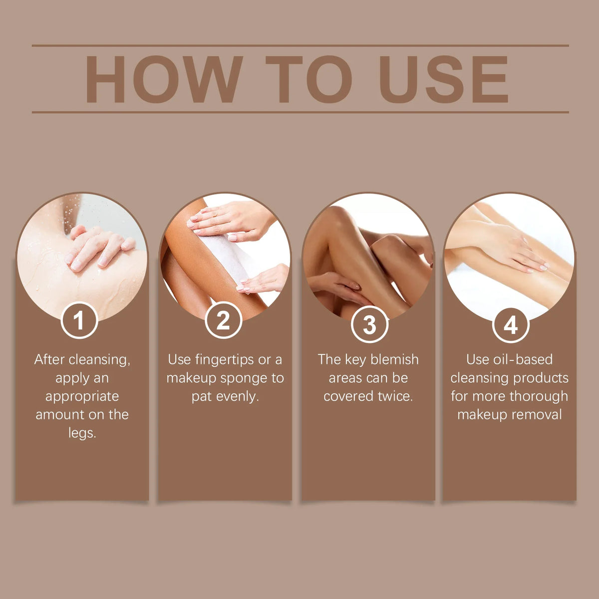 Waterproof Leg Foundation & Body Concealer - Flawless Coverage Cream