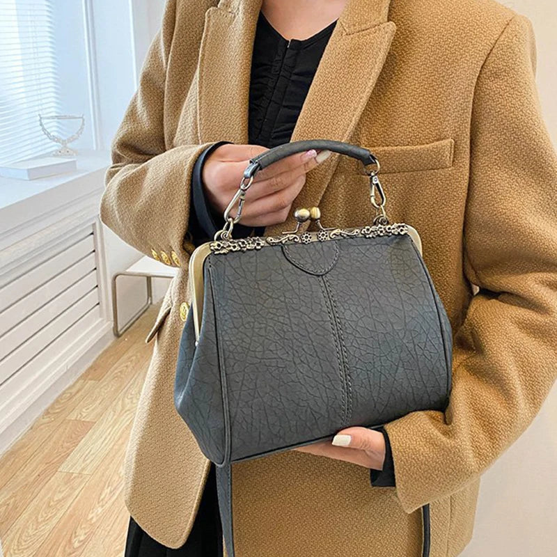 Luxury Vintage Alligator Kiss-Lock Bag