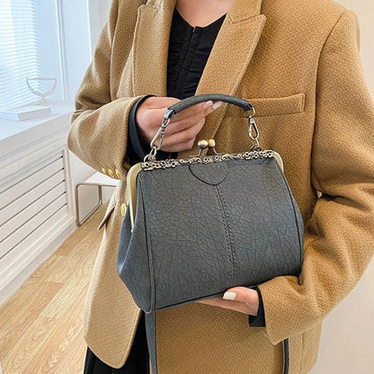Luxury Vintage Alligator Kiss-Lock Bag