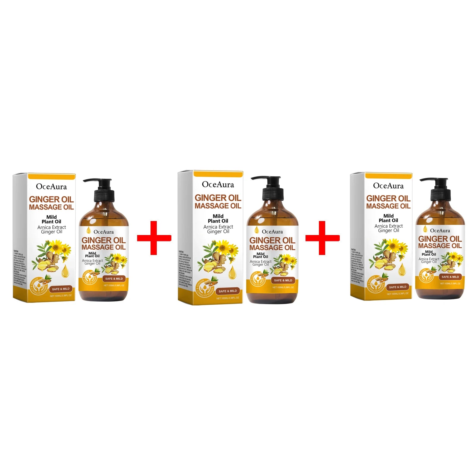 Natural Ginger & Arnica Muscle Relief Massage Oil for Deep Tissue Body Relaxation - 18