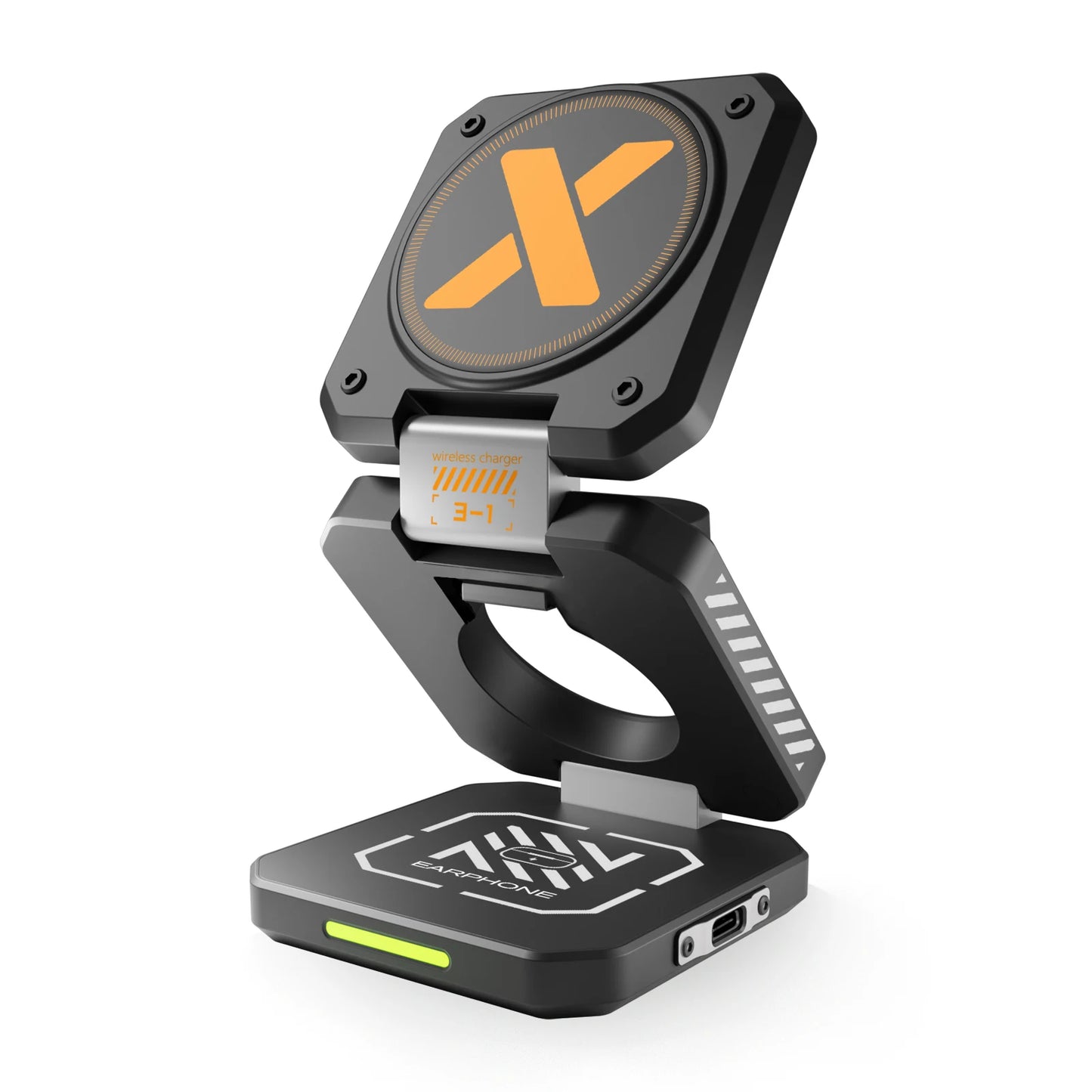 3-in-1 Foldable Magnetic Wireless Charging Station for iPhone & Apple Watch