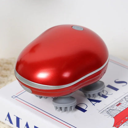 Electric Scalp Massager with Red Light Therapy for Hair Care