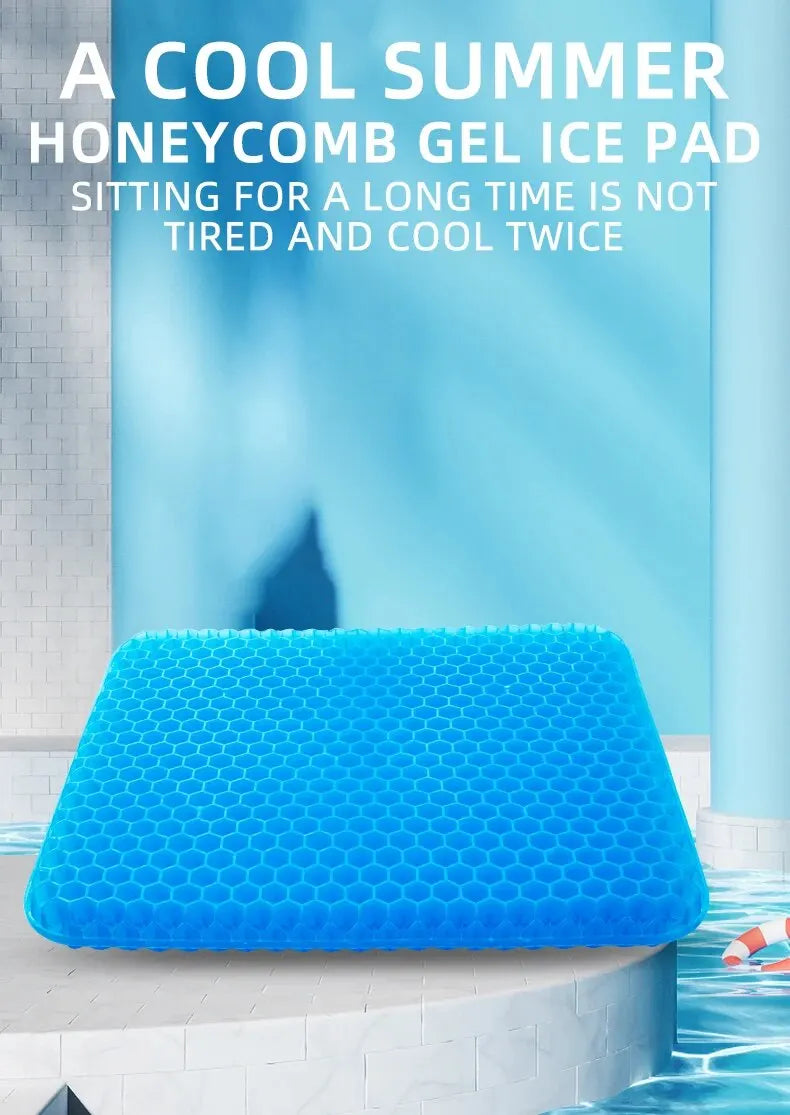 Breathable Honeycomb Gel Seat Cushion for Tailbone & Back Pain Relief - 7