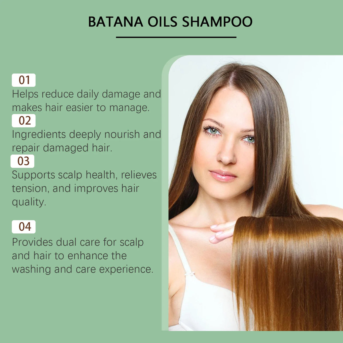 Batana Oil & Rosemary Hair Growth Shampoo - Deep Repair & Scalp Nourishing Treatment