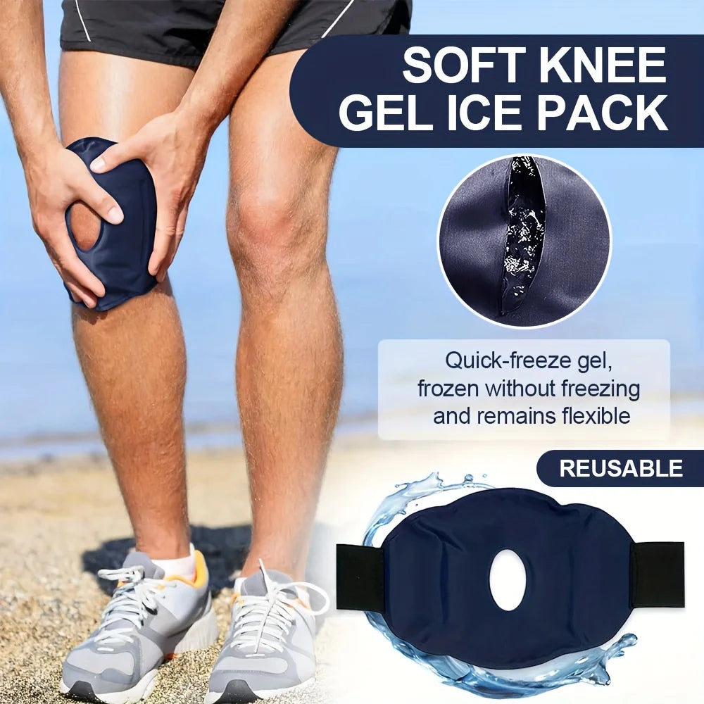 Flexible Gel Ice Pack Knee Sleeve for Hot & Cold Therapy - 11