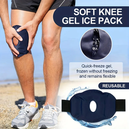 Flexible Gel Ice Pack Knee Sleeve for Hot & Cold Therapy