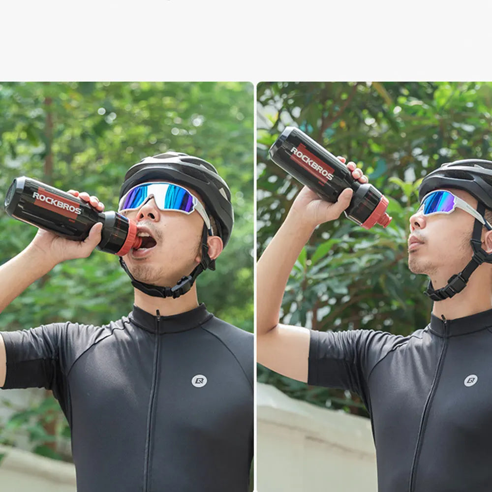ROCKBROS 750ml Cycling Water Bottle and Cage Set – Lightweight & Durable