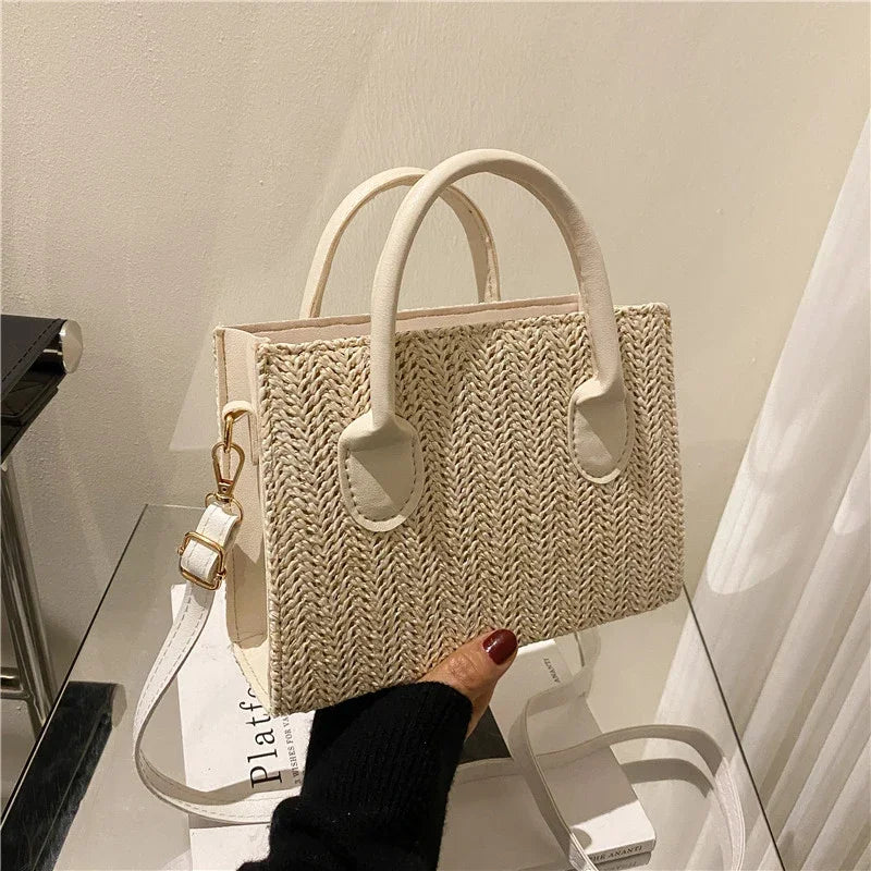 Luxury Floral Woven Crossbody