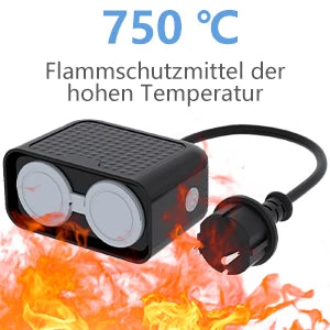 WiFi Smart Outdoor Power Socket - Dual Plug Waterproof Outlet IP44