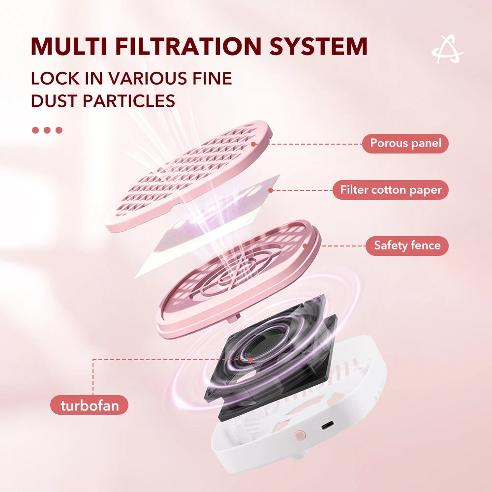 High-Power Portable Nail Dust Collector Vacuum for Professional Manicure - 5