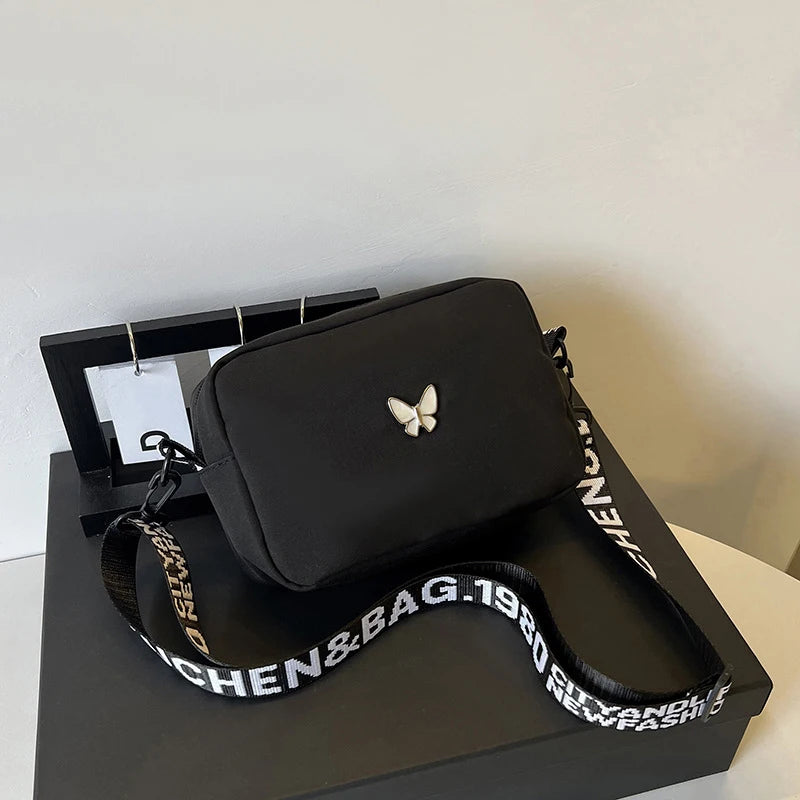 Luxury Quilted Nylon Crossbody Bag