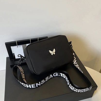 Luxury Quilted Nylon Crossbody Bag