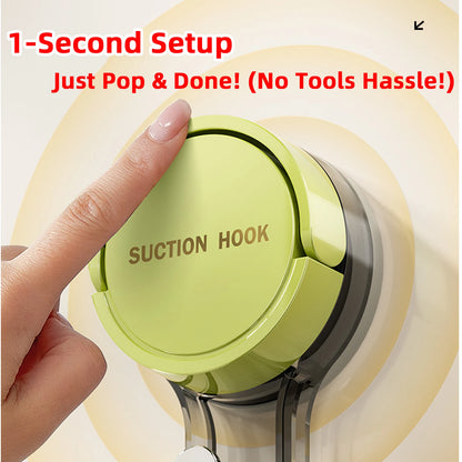 Heavy Duty Vacuum Suction Hooks | Traceless No-Drill Wall Hooks