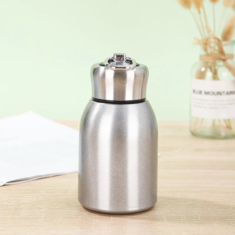 Stainless Steel Mini Vacuum Insulated Travel Water Bottle - 300ml - 8