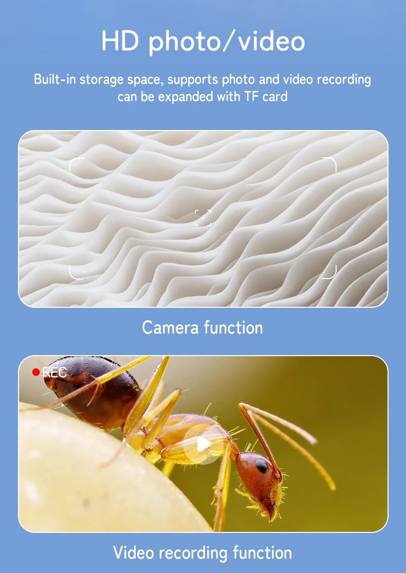 Portable Handheld Digital Microscope for Kids with HD IPS Screen