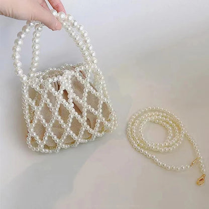 Luxury Retro Beaded Bucket Bag