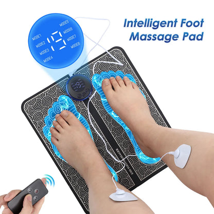 EMS Electric Foot Massager Pad - Pain Relief & Muscle Stimulator