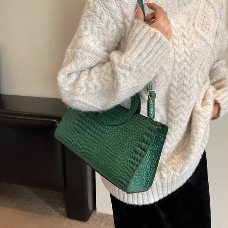 Luxury Crocodile Pattern Tote