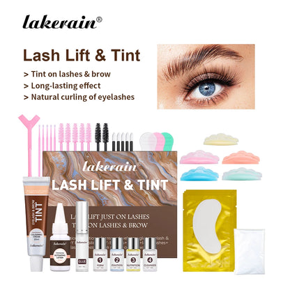 Professional Lash Lift and Tint Kit - Eyelash & Brow Perming Set