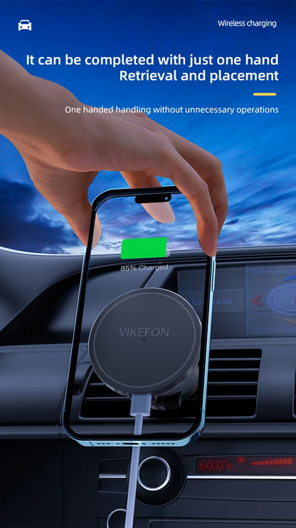 30W Magnetic Fast Wireless Car Charger Holder for iPhone 12-16 Series