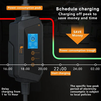 Portable EV Charger for Tesla & NACS - Smart APP Control & Fast Charging