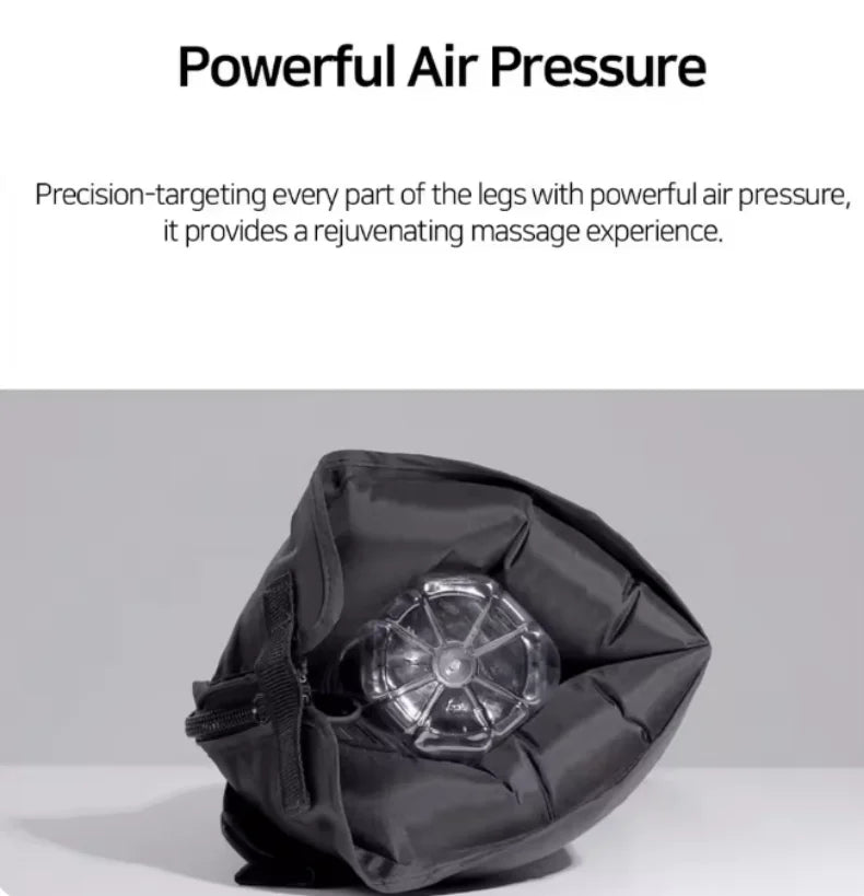Electric Pneumatic Leg Massager - Full Leg Air Compression Recovery System