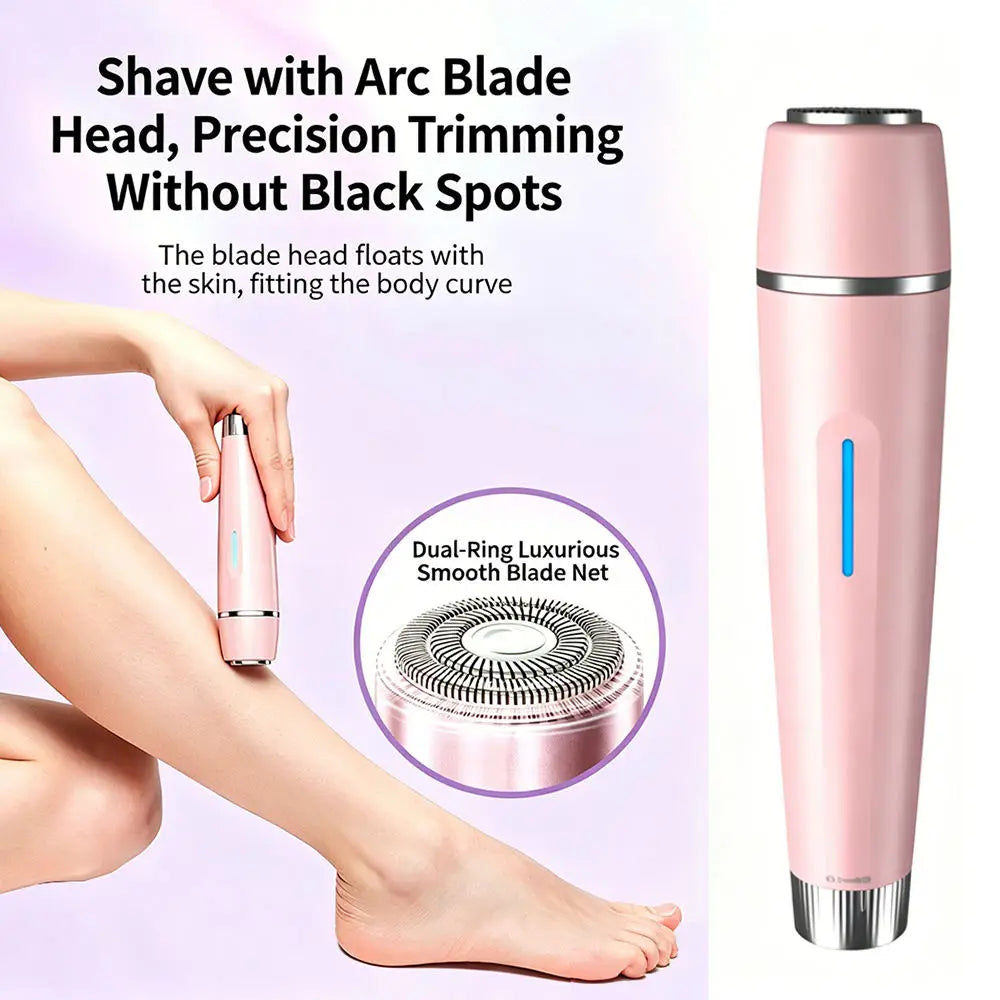 3-in-1 Waterproof Electric Lady Shaver & Painless Hair Removal Trimmer