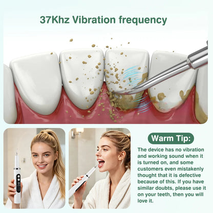 Ultrasonic Electric Teeth Tartar Remover and Plaque Cleaner with LED Display