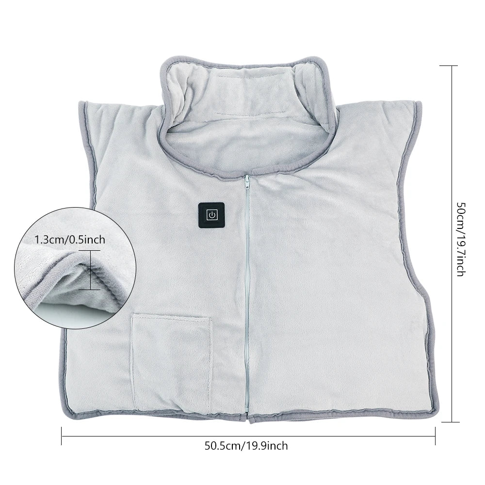 Electric Heated Warming Vest with 5 Heating Zones & 3 Temperature Levels - 17
