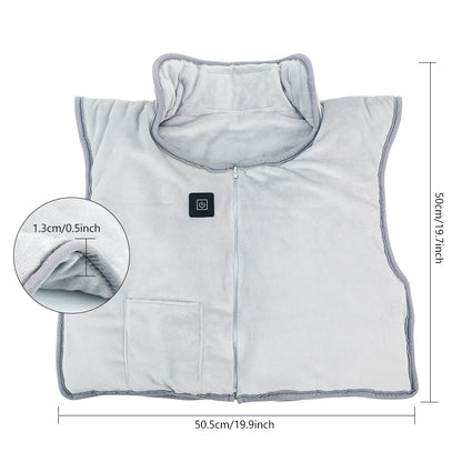 Electric Heated Warming Vest with 5 Heating Zones & 3 Temperature Levels