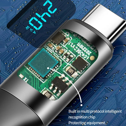 240W USB-C to USB-C Fast Charging Cable with Real-Time LED Power Display
