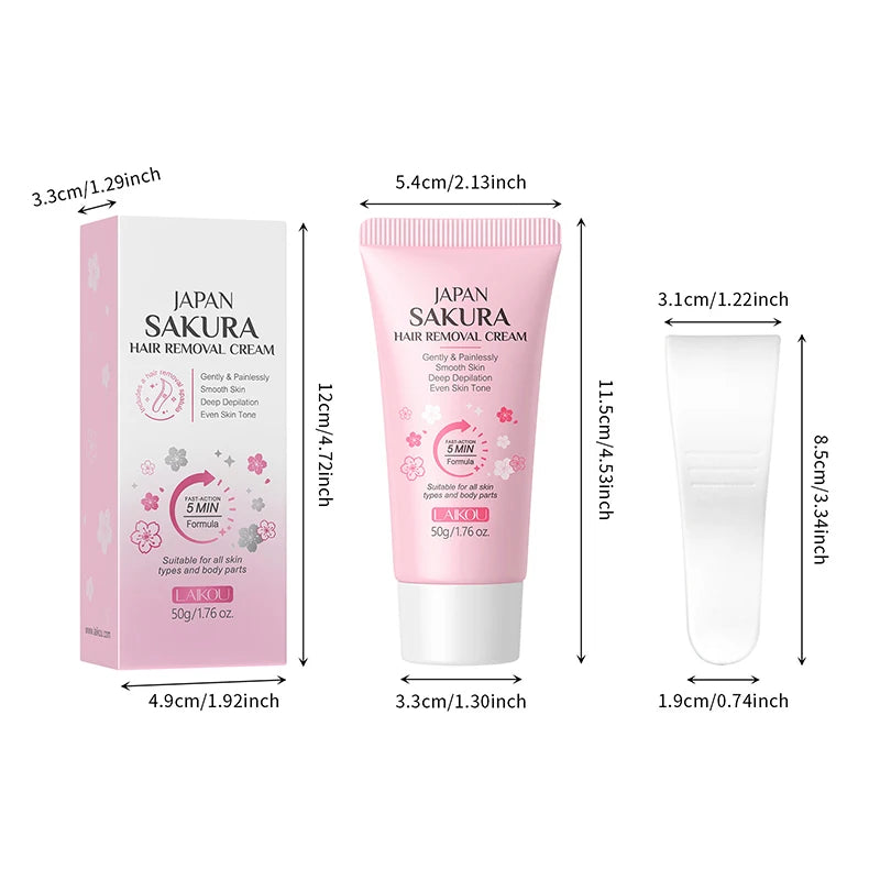 Japan Sakura Painless Hair Removal Cream for Smooth Silky Skin - 20