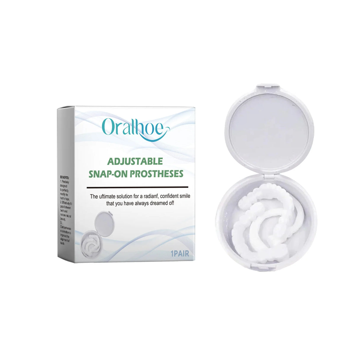 Snap-On Smile Veneers - Instant Dental Makeover for Gaps and Stains